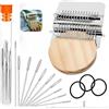 Generico Patchmaker 2.0 Kit, Knitpatch Patchmaker 2.0 Kit, Knit Patch Loom K it, Patch Maker Loom, piccolo rammendo L OOM Weave Tool, telaio per toppe a maglia, telaio per patchwork (14Hooks)