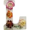 Generico Luce Notturna In Resina Floreale, Lettere In Resina Con Fiori, Lettere dells Alfabeto Luminose Con Luci A Led, Luce Notturna In Resina Floreale, Lampade A Forma Di Lettera Fatte A Mano, Artigianato