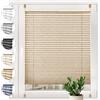 SONELLO Tenda plissettata crush Klemmfix senza foratura, 55cm x 140cm cappuccino, tende plissettate per porte e finestre con morsetti pronta per l'uso,protezione solare,Parti per Il Montaggio Incluse