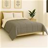 Generico FORTE - Copriletto Singolo Bicolore Ideale per la Mezza Stagione (Pesantezza: 100gr/m²) Trapuntino Singolo 180x270cm Realizzato in Italia, Colorazioni Moderne (Grigio Chiaro/Grigio Scuro)