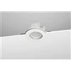 NOBILE ILLUMINAZIONE INCASSO A SCOMPARSA TOTALE INSTALLAZIONE IN SOFFITTO DI CARTONGESSO CORPO GESSO TONDO VETRO GU10 9094