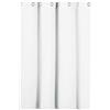 AMZYU Tende da Cucina 1 Pezzi, 60 x 255 cm Tende Camera da Letto Isolanti Tende Dritte con Passanti Morbide, Poliestere Antirumore per Porta Finestra, Bianco