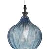 G.E.A. Luce Lampadario Moderno Gea Luce Cleofe S11 E27 Led Vetro Cobalto Lampada Sospensione
