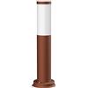 ledscom.de Paletto luminoso PORU per esterni, IP44, 39cm, marrone, incl. lampada E27 max. 963lm, bianco caldo
