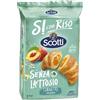 CAIYA Scotti Si con Riso Cornetto con Farcitura alla Pesca ed Albicocca Senza Lattosio (Lactose Free) 240g