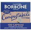 Caffè Borbone - Le Compostabili - Capsule compatibili con macchine a marchio Lavazza®* A Modo Mio®*ad uso domestico - Miscela 100% Arabica (100)
