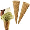 DUE ESSE S.N.C. DI SABATINI ALDO PZ 336 CONO LUNGO IN CIALDA WAFER MOTIVO QUADRETTATO CONO GELATO PER GELATERIARIA E PASTICCERIA