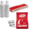 NARAMAKI Zucchero - 150 Bustine Eridania Classico 1000g + Lotus Biscotto al Caramello 50 Biscotti Monodose Incartati + 100 Bicchieri Bicolore Per Caffè + 100 Palettine Incartate Singolarmente