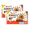 CAIYA Ferrero, Kinder Kornetti - Cornetti Croissant Ripieni al Cioccolato 2 x 252 g - Novita
