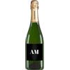 Bottle-Up Bottiglia di Champagne personalizzato - Idea regalo esclusiva e originale per uomo, festa del Papà, nonno, nuova nascita, compleanno e Natale per Lui (0,75L, Iniziali)