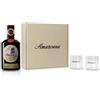 Amaronna Box Regalo Amaro Artigianale Siciliano 500 ml con 2 Bicchieri - Confezione Regalo Premium Made in Italy (Carciofo di Niscemi)