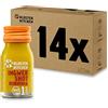 Kloster Kitchen Organic Ginger Shot Turmeric 1SHOT 14x 30 ml con veri pezzi di zenzero I Ginger shot con curcuma vegan nella bottiglia To Go I dolce e piccante senza additivi & con dolcezza naturale