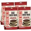 CAIYA 4X Fiorentini Mini Choco Mais Gallette di Mais con Cioccolato Fondente Senza Glutine (Gluten Free) 60g