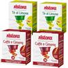 Generico Set 128 Capsule Ristora miste per macchine ad uso domestico compatibili con il sistema A Modo Mio* 64 the al limone 64 ginseng