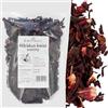 Kuchnia Zdrowia Fiori di Ibisco Essiccati Naturali 500g | Per Tisane, Infusi, Tè e Bevande Rinfrescanti | Aroma Fruttato e Colore Intenso - KUCHNIA ZDROWIA