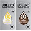 Generico SET 24 BOLERO bustine da 3 grammi 12 ice tea lemon limone + 12 Coconut Cocco Preparato istantaneo per Bevande con Stevia e Vitamina C e Senza Zucchero