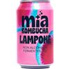 Mia Kombucha al Lampone - Tè Fermentato Naturale con Succo di lampone - Ricco di Probiotici e Antiossidanti - Ideale per Digestione ed Energia - Bevanda Analcolica 330ml (1 Lattina, Lampone)