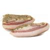 ilgustonline Guanciale Romano al Pepe - 2 Tranci da 500g Sottovuoto - Prodotto Stagionato Artigianale ideale per Carbonara e Amatriciana