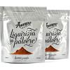 DUE ESSE S.N.C. DI SABATINI ALDO & C. PZ 2 BUSTE DA 200 GR TOT (400 GR) DI LIQUIRIZIA IN POLVERE LIQUIRICE POWDER CONFEZIONE APRI E CHIUDI ZIP LOCK