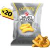 Preziosi Food Salati Preziosi | Cornetti, Snack di Mais al Gusto Formaggio, non fritti, senza glutine, 20 pezzi x 110g