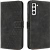 OKZone Cover per Samsung Galaxy S21 Fe, Custodia in Pelle Samsung S21 Fe, Antiurto Cover a Libro Galaxy S21 Fe Magnetica Portafoglio Folio PU Pelle Flip Caso con Wallet Case Cover (Nero)