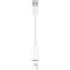 Fidioto Cavo adattatore audio da USB maschio a Lightning femmina, convertitore da tipo A a dongle Lightning, supporta il controllo del volume del microfono, compatibile con MacBook, computer, PC,