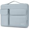 MOSISO 13.3 pollici Custodia Laptop Porta, 13-13.3 pollici Borsa PC Compatibile con MacBook Air/Pro 13 / Pro 14, HP Dell ASUS Lenovo, Lato Aperto Borse con 2 Alzato & 1 Tasche Patta, Bambino Blu