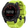 Koelaa 22mm QuickFit Cinturino per Garmin Fenix 7/6/6 Pro/5/8 47mm, Cinturino Silicone Traspirante Ricambio per Fenix 7 Pro/5 Plus/Forerunner 965/955/945/935/Epix 2/Pro 47mm - Verde lime