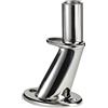 Glomex Base per Antenne TV in acciaio inox, altezza 130mm/5, diametro 25mm/1