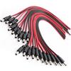 RUNCCI-YUN 20Pcs 5.5 x 2.5mm DC Power Pigtail Cable,12V 5A DC Pigtail Power Connector,18 AWG Connettore 5.5 x 2.5 per telecamera, CCTV, DVR, sistema LED
