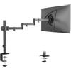 PUTORSEN Supporto per monitor, da tavolo da 17 a 32 pollici, flessibile da montare a parete, 710 mm, braccio extra lungo, 10 kg, VESA 75/100 mm