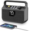NEEMOSI Radio Bluetooth da 20000 mAh con funzione di ricarica Mobile Phone, radio DABFM con scheda TF, ingresso AUX, schermo TFT