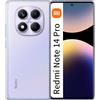 XIAOMI Redmi Note 14 Pro 12GB RAM+512GB ROM SmartPhone 6.67 pollici 120Hz 200MP Batteria 5500mAh 45W Wired Fast Charging, Aurora Viola（Nessun caricabatterie）
