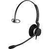 Jabra Biz 2300 USB-A MS Cuffie Mono On-Ear, Cuffie con Cavo e Cancellazione del Rumore Certificate Skype for Business, Unità di Base, Per Telefoni Fissi e Softphone