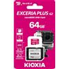 KIOXIA MICRO SD KIOXIA 64GB EXCERIA PLUS G2 UHS-I C10 CON ADAPTADOR