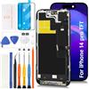 Olivechard TFT per iPhone 14 Pro LCD [Promozione 120Hz+Cavo Sensore] Schermo di Ricambio Display Touch Digitizer Assembly Simile Notch A2890 A2650 A2889 A2892 A2891 con Strumenti di Riparazione