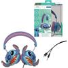 Lexibook, Disney Stitch, Cuffie stereo cablate Stitch 3D, Pieghevoli, Potenza sonora limitata, HP015D