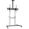 Techly 620744 Supporto a Pavimento Trolley TV LCD/LED/Plasma 60-100 Nero