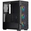 Corsair iCUE 220T RGB Airflow, Smart Case Gaming Mid-Tower ATX con Mid-Tower ATX con finestra in Vetro Temprato, iCUE 220T RGB, Nero
