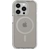 tech21 Evo Crystal - Custodia protettiva per iPhone 15 Pro, compatibile con MagSafe, in titanio naturale