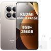 XIAOMI Redmi Note 15 Pro 5G - Smartphone da 8+256GB, Schermo da 6,83 1,5K AMOLED, MediaTek Dimensity 7400-Ultra, fotocamera da 200MP, batteria da 6580 mAh, Colore Titanio, Caricabatterie da 67W