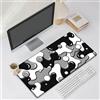 Hixingo Bolle Colorate Tappetino Mouse, Tappetino Mouse XXL/XL/L, Tappetino Mouse Gaming con Base in Antiscivolo e Bordi Cuciti, Mouse Pad per Ufficio,Casa (600 * 300 * 3mm,bolle nere)