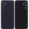 Generico Copri Batteria compatibile con SAMSUNG GALAXY A25 5G A256 A256B (NO con altri codici) retro Posteriore Back Cover Scocca in plastica rigida + lente con cornice + biadesivo adesivo (Nero)