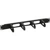 INTELLINET NETWORK SOLUTIONS Intellinet 712125 Pannello Passacavi con 4 Anelli Lunghi e 3 Fori 1U, Nero
