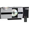 Bennett & Ross Ålesund Impianto stereo verticale - Microchaîne hi-fi avec lecteur CD, MP3, fonction UKW, USB et Bluetooth avec NFC - Installation sur pied ou murale - Telecomando incluso - Argenté