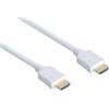 Good Connections - Cavo HDMI con Ethernet 24 K spina dorata e contatti in rame 0,5 m bianco