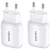 Audiosystem 2X Carica Batterie per HUAWEI 1Ampere di Potenza USB Travel charger 550MaH HW-050055E 050055E1W per G750 G6 G7 G8 GX-8 P6 P7 P8 P9 P10 Lite PRO PLUS Nero