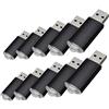 Fenglangrong 100 pezzi USB Flash Drive USB 2,0 Memory Drive Pen Drive nero 128MB