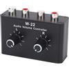 Pissente Scatola di Controllo del Volume da 3,5 Mm, Attenuatore Stereo Passivo in Alluminio, Regolazione del Suono per Cuffie e Altoparlanti