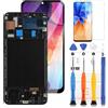 LADYSON OLED Schermo LCD per Samsung Galaxy A50 A505 SM-A505FN/DS A505F/DS LCD Display Touch Screen Digitizer Assemblaggio Kit con Strumenti (Nero con Cornice,Non per A50S)